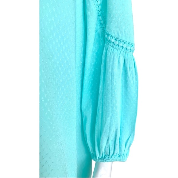 CROWN & IVY TURQUOISE MIDI DRESS - Picture 6 of 9